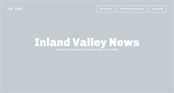 Desktop Screenshot of inlandvalleynews.com